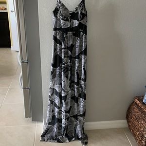 Black Tropical Dress